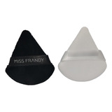Esponja Para Maquiagem Miss Frandy Com 2 Uni Cor Branca E Preta Tamanho Da Esponja Median