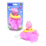 Esponja Rosa Peppa Hora Do Banho Peppa Pig Dtc 4697 Original Cor Rosa Nome Do Desenho Liso
