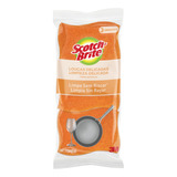Esponja Scotch brite Não Risca Limpeza Delicada De Fibra Sintética Laranja 3 U Pacote X 3