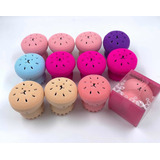 Esponja Silicone Limpeza Facial Formato Polvo Kit C 24 Uni
