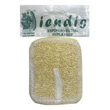 Esponja Vegetal Dupla Face Iendis Pc C 1 Un Cor Amarelo Liso