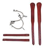 Espora Batida De Inox - Correias Simples De Couro Legitimo -havana-
