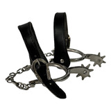 Espora Inox Gv Com Cutuqueira brinde Correia De Couro