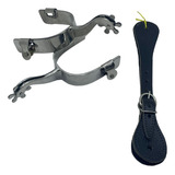 Espora Quarto De Milha Roseta Xerife Cachorro Longo 9cm