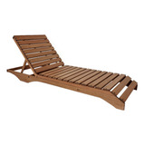 Espreguiçadeira Menton Madeira Maciça Piscina Lazer Jardim