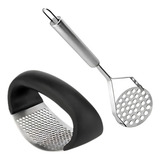 Espremedor De Alho Amassador De Batatas Manual Prático Leve