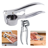 Espremedor De Alho Com Abridor Quebra Nozes Aço Inox Premium
