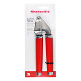 Espremedor De Alho Inox Cozinha Vermelho 20cm Kitchenaid Cor Empire Red