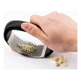 Espremedor De Alho Inox Manual Leve Prático Facil De Limpar