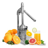 Espremedor De Laranja Limão Extrator Suco Manual Grande Inox