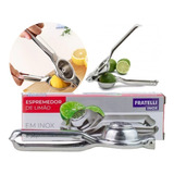 Espremedor De Limão Manual Luxo Aço Inox Fratelli Gourmet
