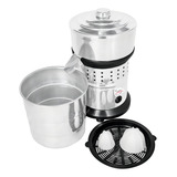 Espremedor Extrator Suco Laranja Industrial Máquina 500w Cítricos Profissional Turbo Gourmet Inox Bivolt Manual 110v E 220v Cozinha Gourmet