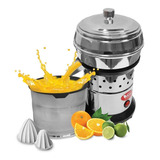 Espremedor Extrator Sucos Laranja Inox 500w Copo 3l Brinde