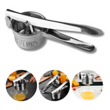 Espremedor Manual Aço Inox Amassador Batata Laranja Legumes