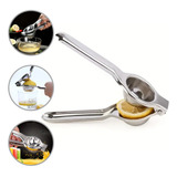 Espremedor Manual Luxo Aço Inox De Laranja Limão 20 Cm
