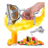 Espremedor Reforçado Laranja Limão Frutas Com Bico Alumínio Cor Prateado Frequência Manual 110v 220v