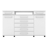 Espresso Móveis Cômoda 2 Portas 7 Gavetas Paris Yescasa Branco Db
