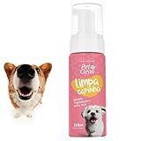 Espuma Higienizadora Limpa Carinha Pet Clean 150ml Indicado Para Cães E Gatos Sem Ardência Limpa E Hidrata Os Pelos Causa Maciez