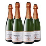 Espumante Arte Tradicional Brut Casa Valduga 750ml Kit 4 Un