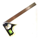 Esquadro Aco 90 Graus 30 Cm Regulavel Com Nivel