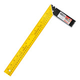 Esquadro Aço Com Cabo De Alumínio 40cm Profissional Cor Amarelo