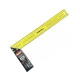 Esquadro Aço Temperado 16 Polegadas 40cm 30cm Régua Metálica