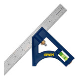 Esquadro Combinado Profissional Irwin 16pol Aço Inox C Nível