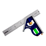 Esquadro Combinado Profissional Irwin 6pol Aço Inox C Nível