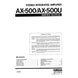Esquema Amplificador Yamaha Ax500 Ax500u Ax 500 Em Pdf