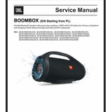 Esquema Elétrico Manual Serviço Jbl Boombox 1 Pl Pdf Inglês