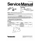 Esquema Panasonic Sa Ht80 Saht80 Em Pdf Via Email