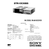 Esquema Receiver Sony Str Vx30bs Strvx30bs Str Vx30 Em Pdf