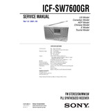 Esquema Sony Icf Sw7600gr Icfsw7600gr Icfsw7600