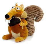 Esquilo Pelúcia Scrat A Era Do Gelo 18cm Boneco C Ventosa