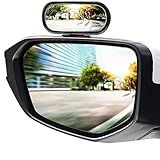 ESreake Espelhos De Ponto Cego Ajustáveis Retrovisor Espelhos De Carro De Bebê Adesivo Forte HD Convexo Espelho Lateral Ou Espelho Interno Ou Em Qualquer Outro Lugar Moldura Preta 2 Peças 