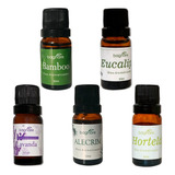 Essências P Difusor Umidificador De Ar Elétrico Kit 5 De10ml
