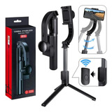Estabilizador Celular Gimbal R 15 Bluetooth Tripé Foto Preto