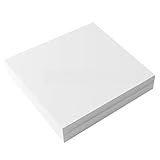 Estabilizador De Bordado Cortado 20 X 20 Cm 100 Folhas Pré Cortadas Seneme Estabilizador De Corte De Peso Médio De 70 G Para Base De Bordado Para Bordado à Máquina E Costura Manual Para Argolas De