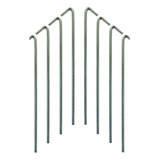 Estaca P barraca 20 Cm Aço Ca 50 4 2mm Com 12 Unidades