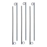 Estaca Para Barraca 40 Cm Aço 6 Mm Galvanizado 06 Unidades
