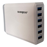 Estação Carregador De Tomada Celular Usb Turbo 6 Saídas 10a