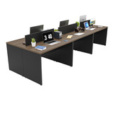 Estação De Trabalho Escritório 1200x600 6 Lugares Netmobil