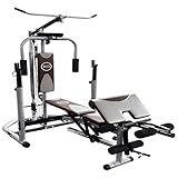 Estação Musculação WCT Fitness Supino Voador Banco Scott Puxada Cadeira Extensora Flexora Treino Superior Inferior Academia Completa Residencial Cor Cinza Marrom