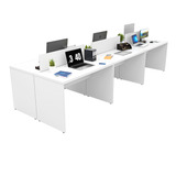 Estação Trabalho Mesa Escritório 120x60 6 Lugares Netmobil