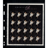 Estados Unidos 1997 Belíssima Folha Selos Ballet Bailarina
