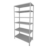 Estante Aço Multi uso 40cm 6 Prateleiras 50kg prat Cinza