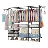 Estante Cabideiro Arara Guarda Roupas Sapateira Rack 3 Parte