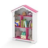Estante Casa Magia Organizadora De Brinquedos Rosa Branco