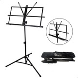 Estante De Partitura Bertô Suporte Pedestal Musical Hinário Maestro Dobrável Com Bolsa Bag Tripé Resistente Para Músicos Ajuste De Altura Cavalete Ferro Suporte Pasta Tablet