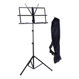 Estante De Partitura Custom Sound Csm 1 Tripé Dobrável Case